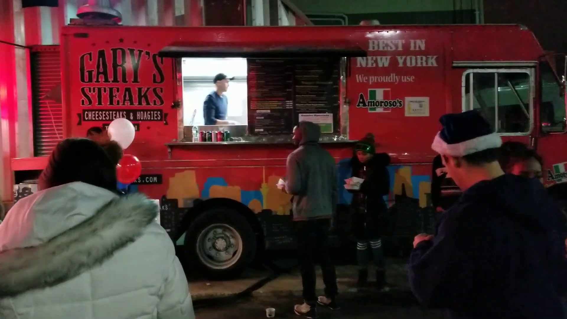 Garyssteaks Food truck catering at the Steiner Studios facility in Brooklyn NY