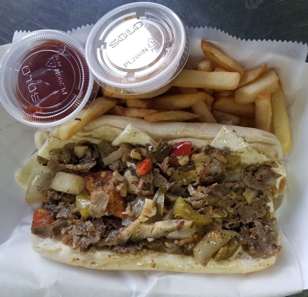 GarysSteaks Food Truck - Cheesesteak and French Fries