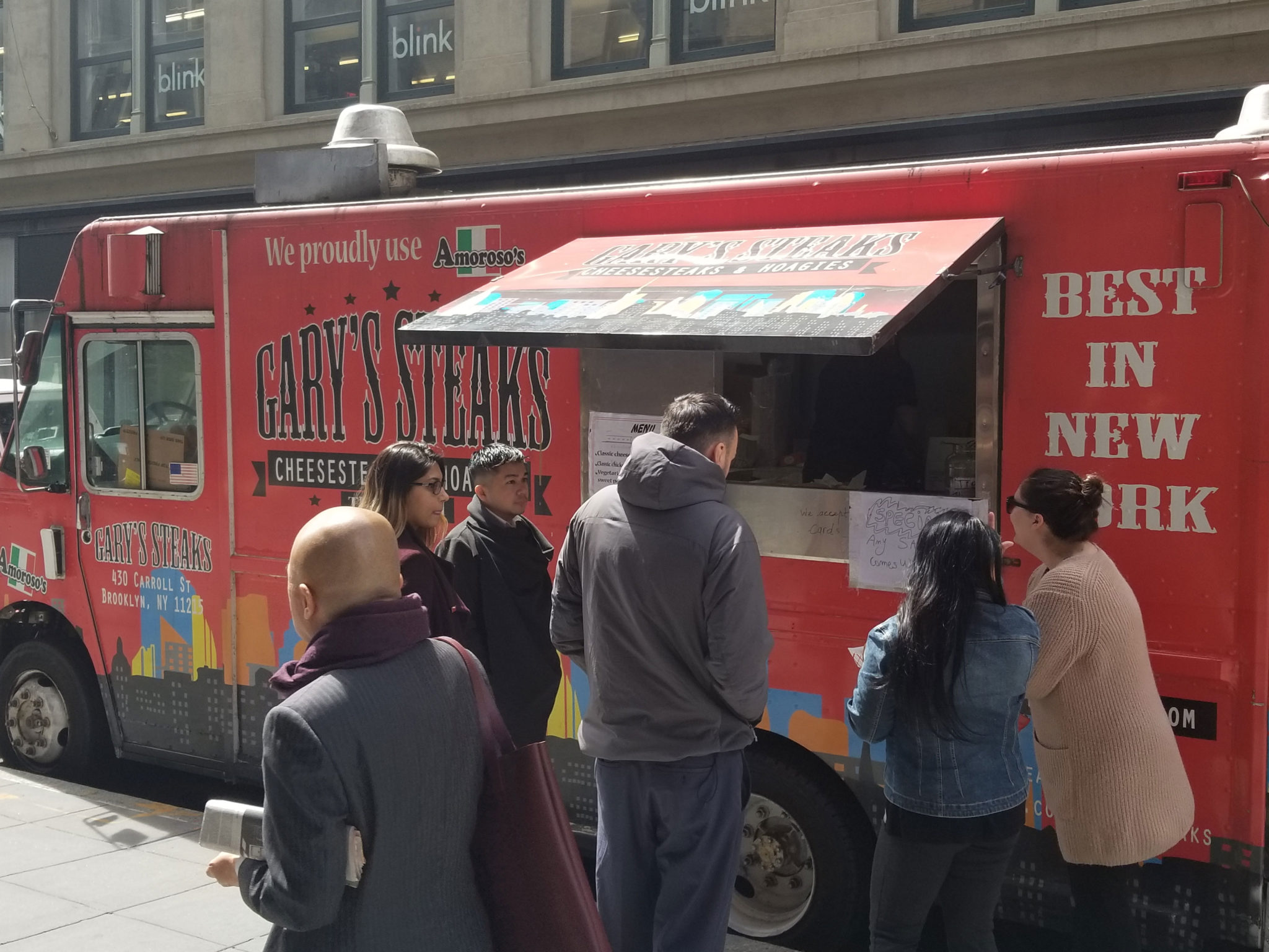 GarysSteaks Workplace Food Truck Catering for Weitz and Luxenberg at 700 Broadway New York