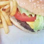Burger salad & french fries garyssteaks (1)