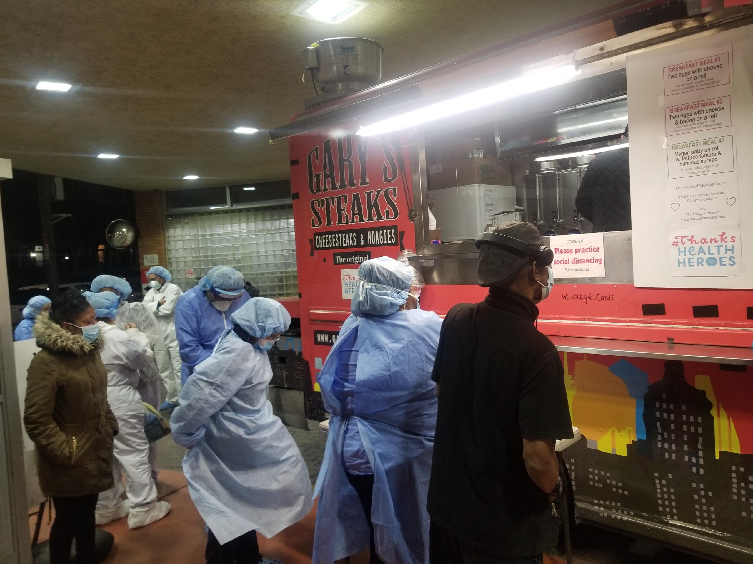 Food truck catering hospital doctors & nurses
