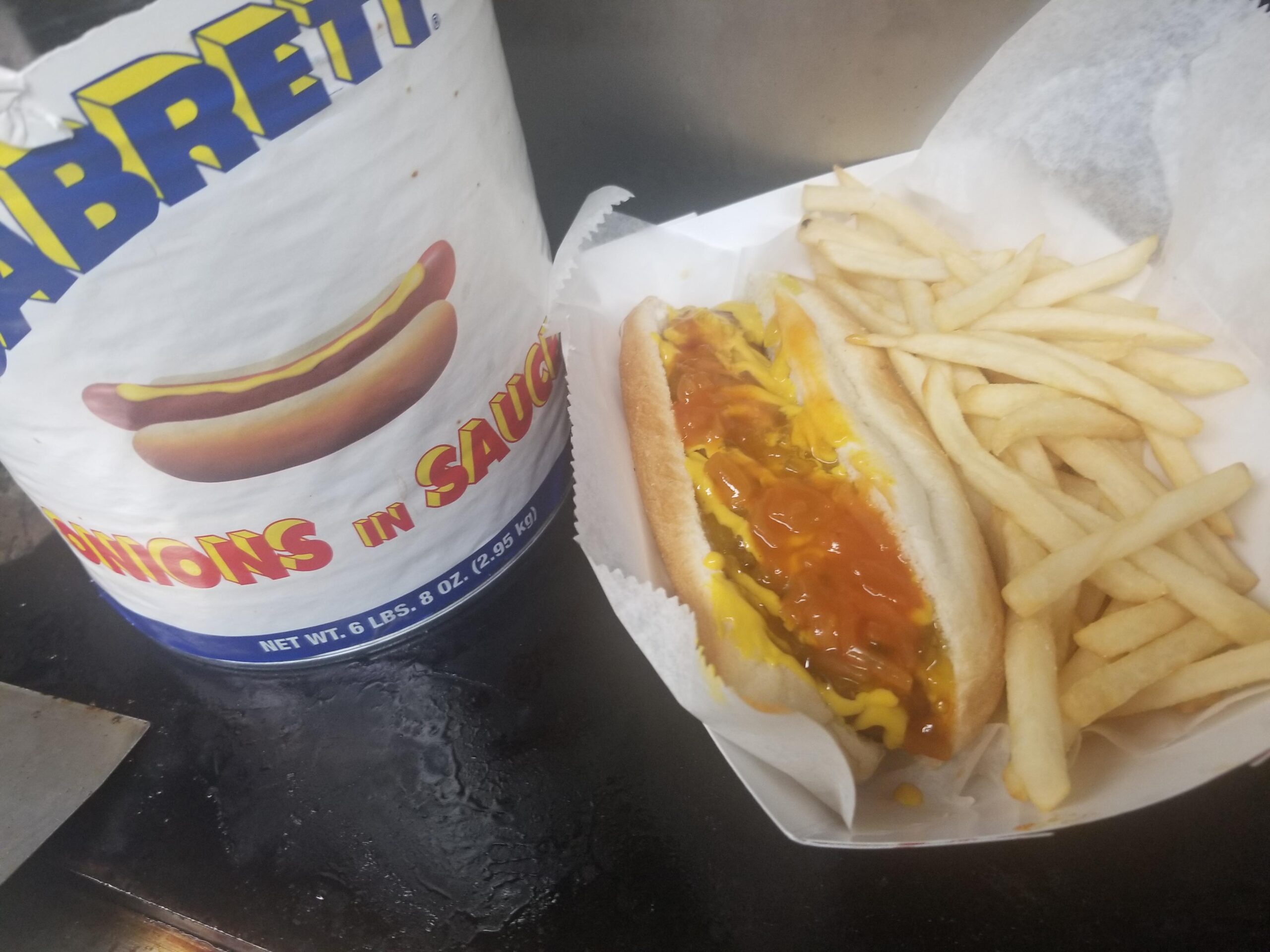 hotdog french fries