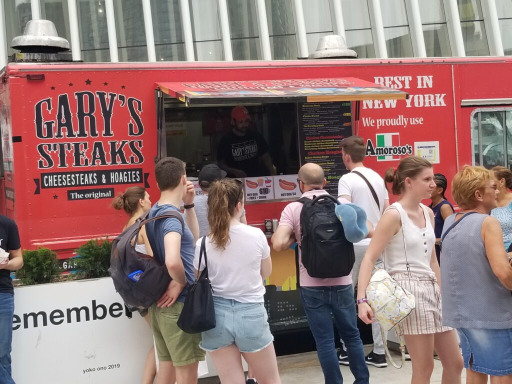 food truck catering guests