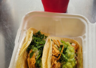 Chickent tacos - mexican drink
