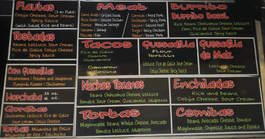 mexican foods extra catering items